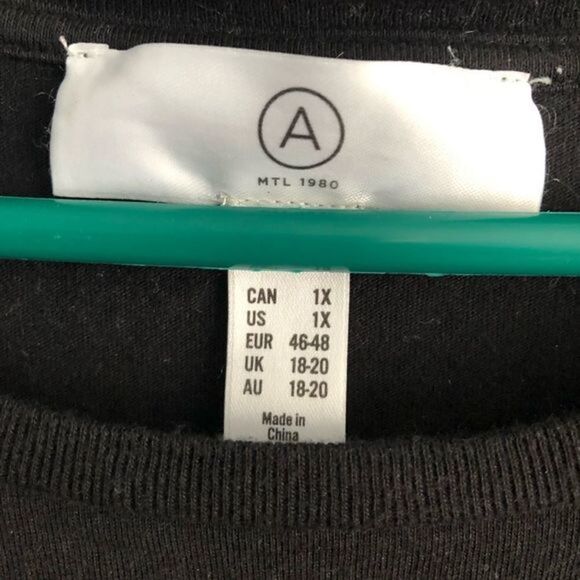 ADDITION Elle plus size 1X Black CANCER Zodiac t-shirt - Picture 7 of 7